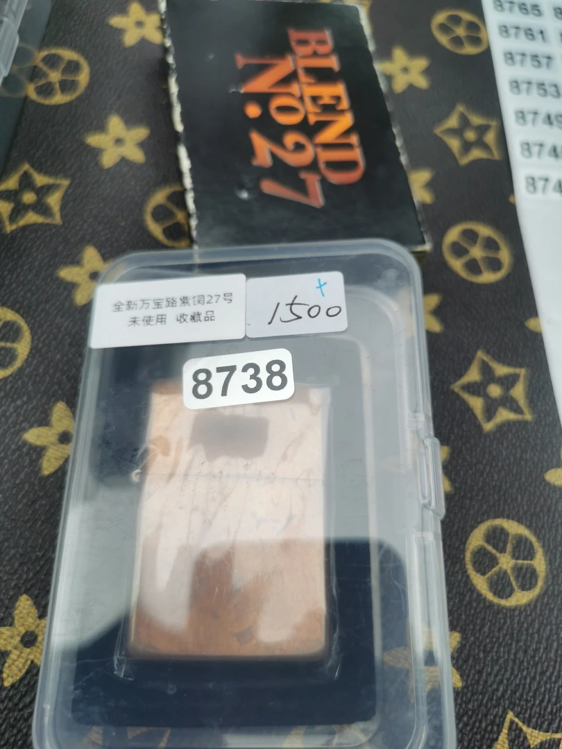 Zippo打火机回血万宝路紫铜27号-8738