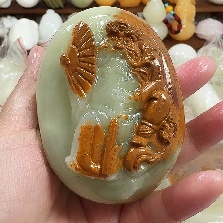 d***0砖雕石头手把件不退不换