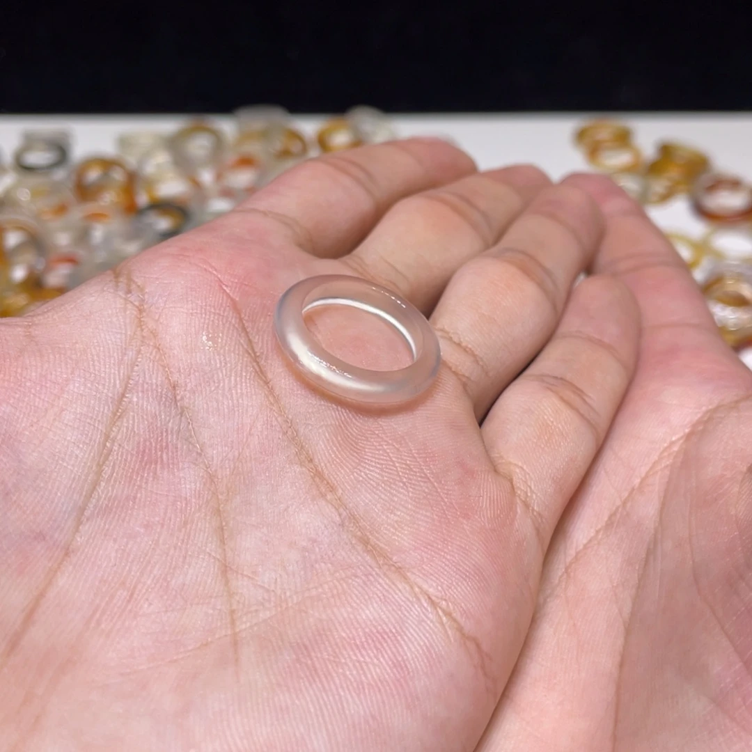 未镶嵌戒指玛瑙/玉髓45号港14 默认微瑕