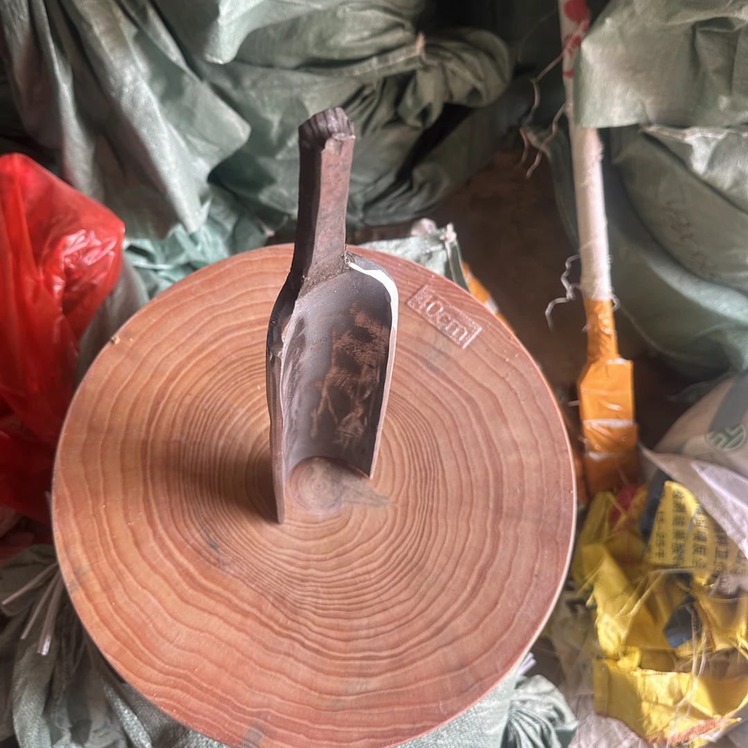 手工锻打弹簧钢半圆洞锹起泥土户外农用锋利开山挖土园林工具