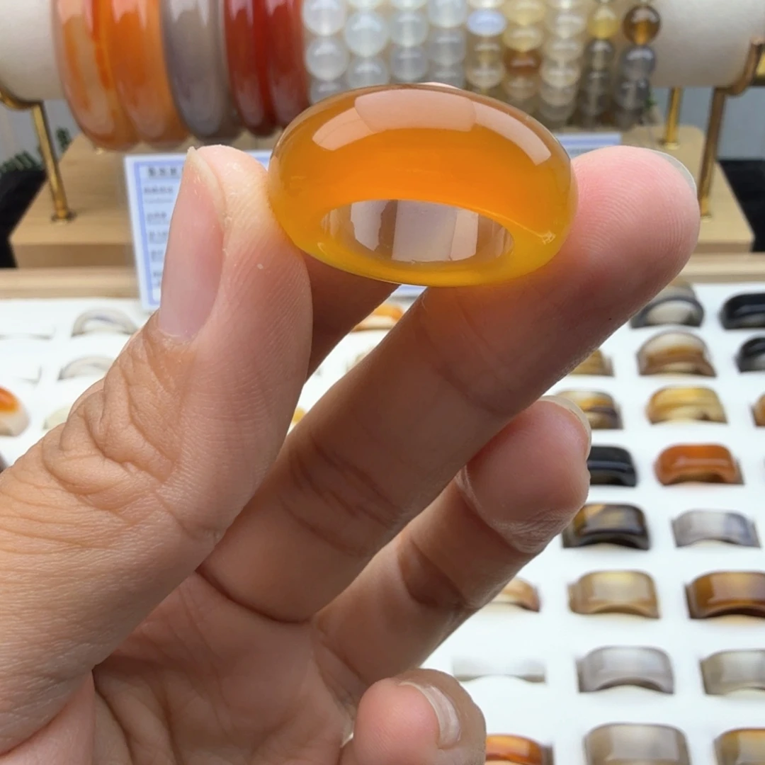 未镶嵌戒圈玛瑙/玉髓11/12圈福利不退换介意勿拍