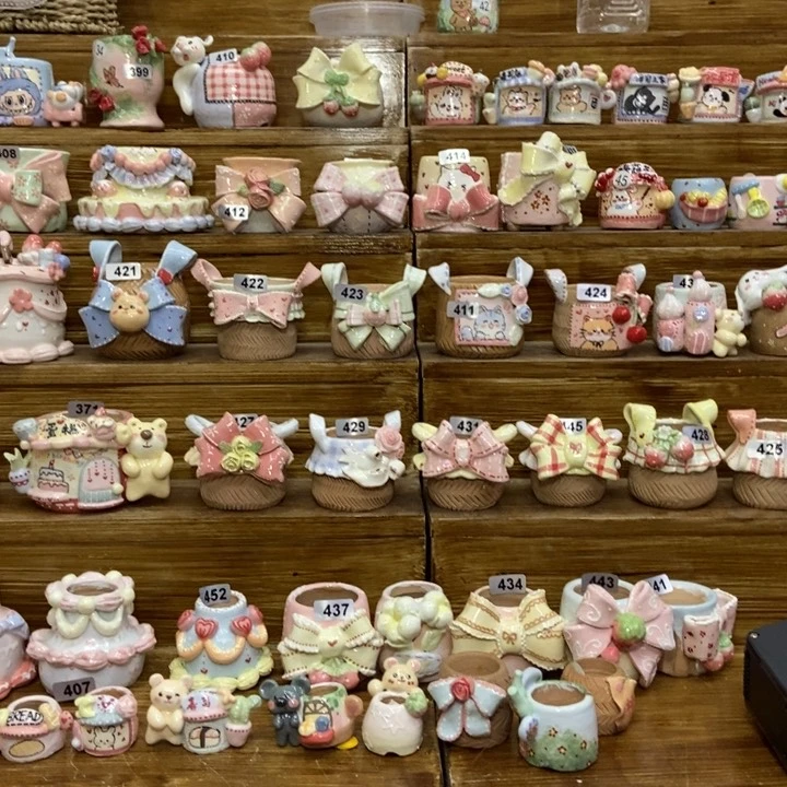 老梧新款蝴蝶结花盆