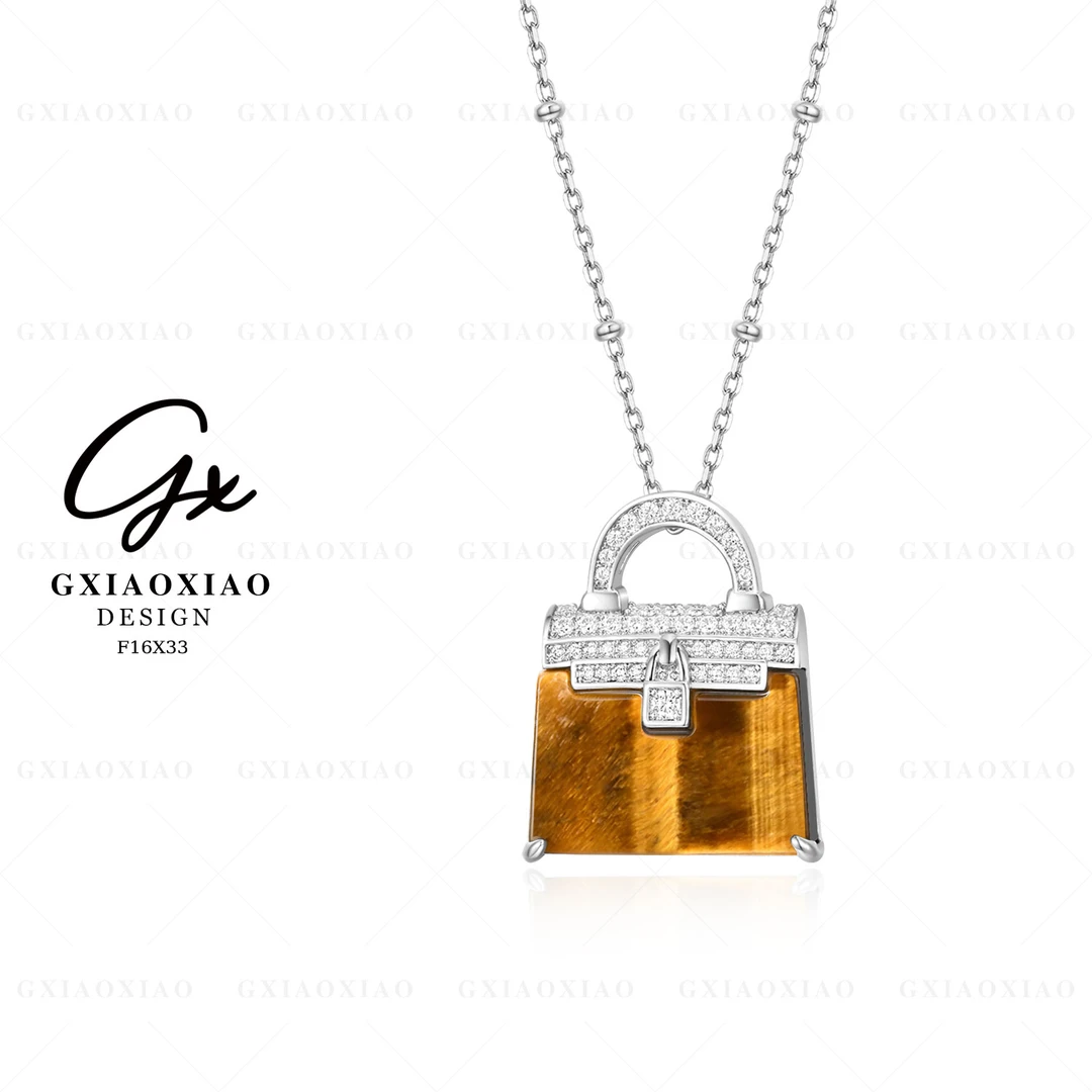 镀K金【优雅包包】时尚气质百搭精致项链 F16X33