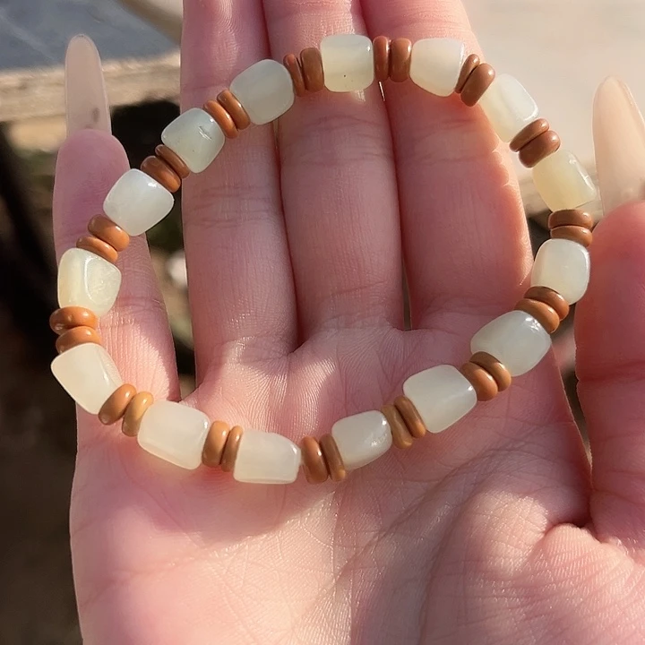 和田玉未镶嵌手链