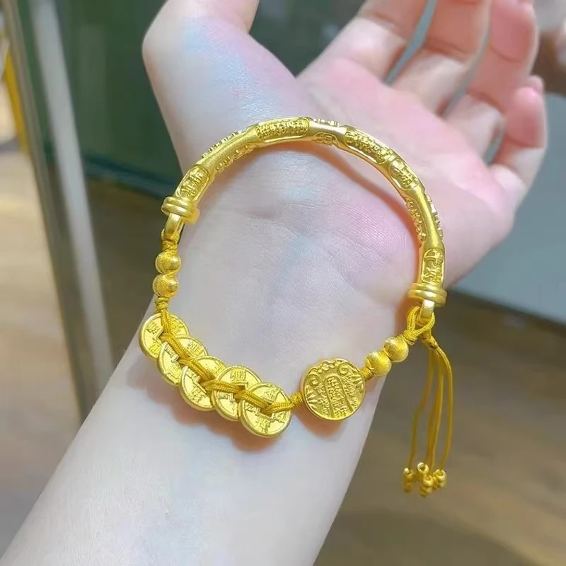 古法传承五路财神吉言手镯-默认