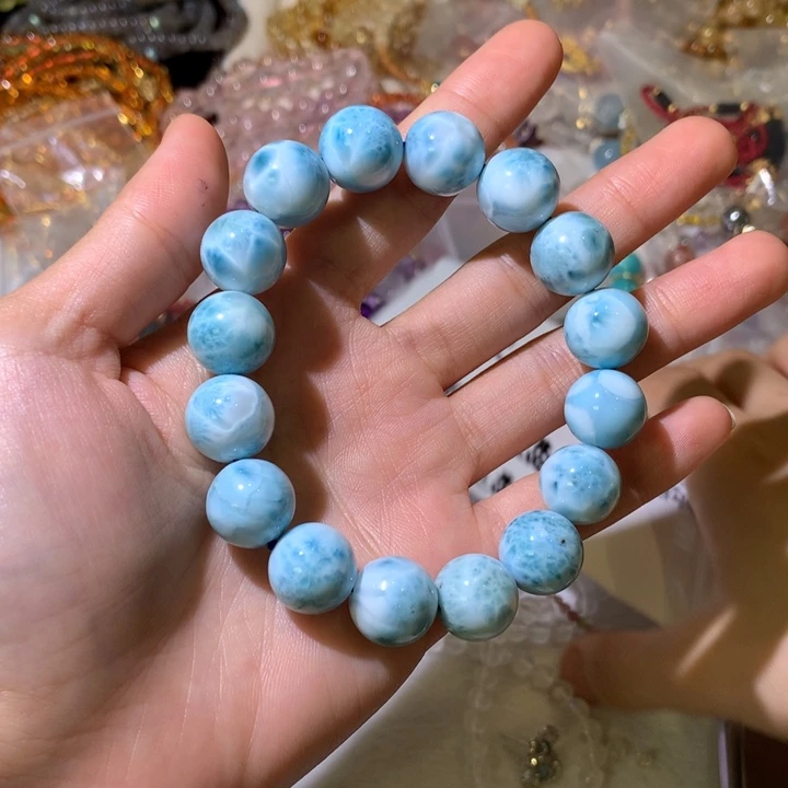 针钠钙石（海纹石）未镶嵌手串J***h海纹石手串