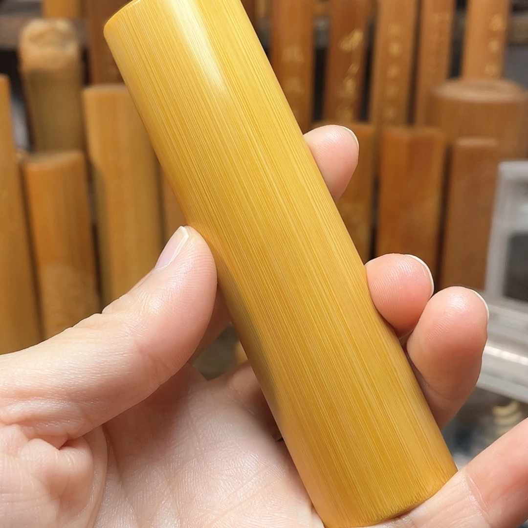竹天然大扁正三角鸡油黄