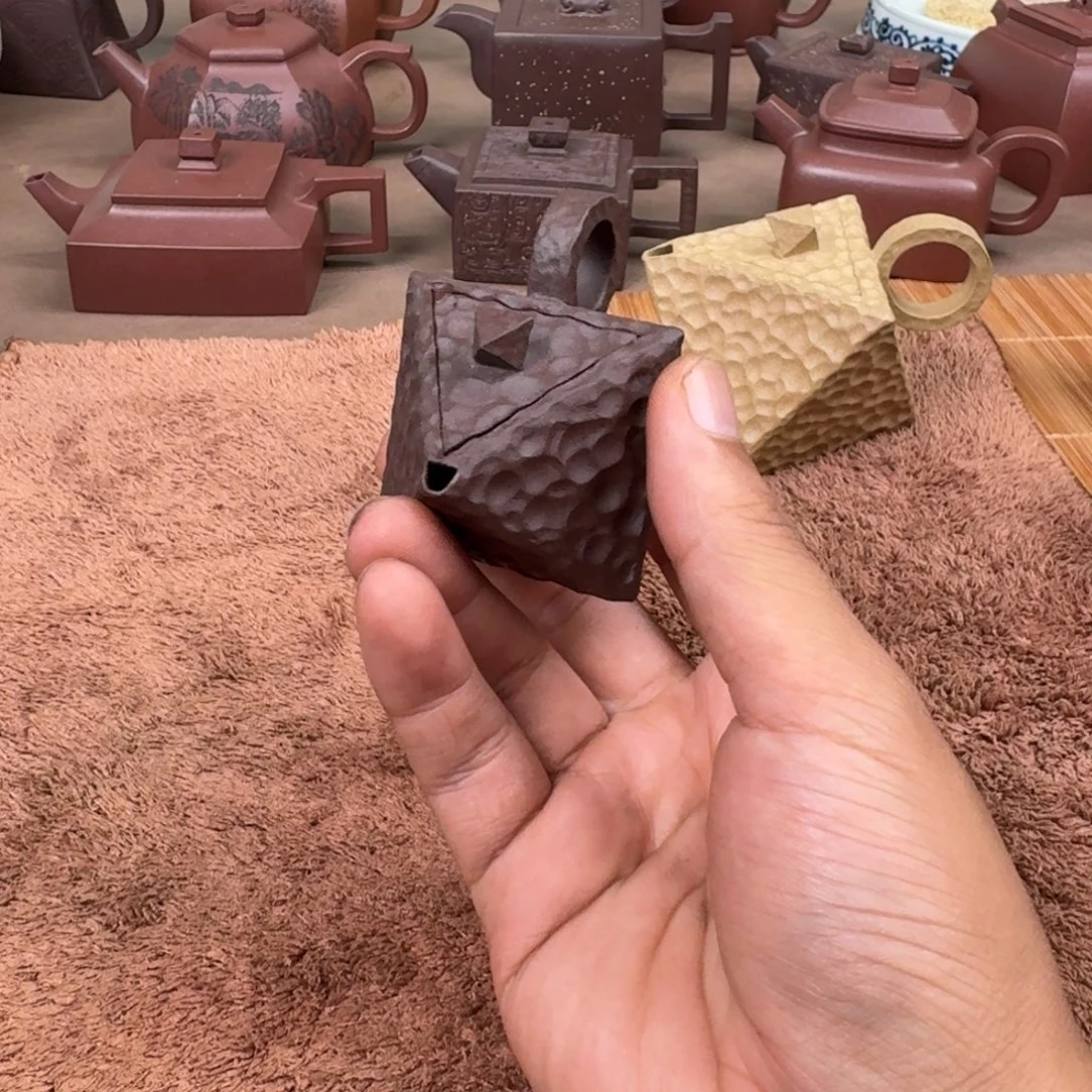 义***茶壶紫砂八方玲珑8个紫砂壶