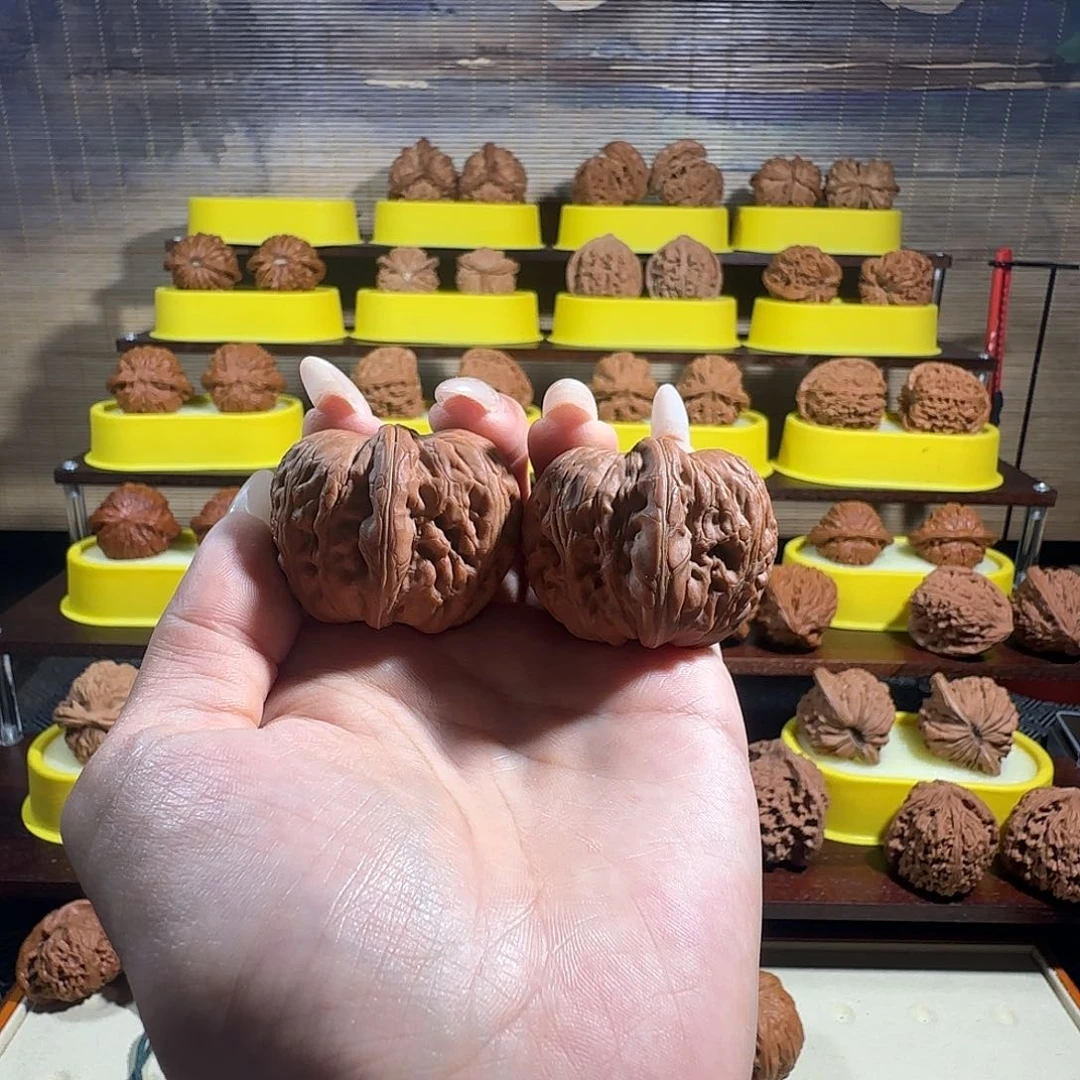 文玩核桃把件破*·元宝