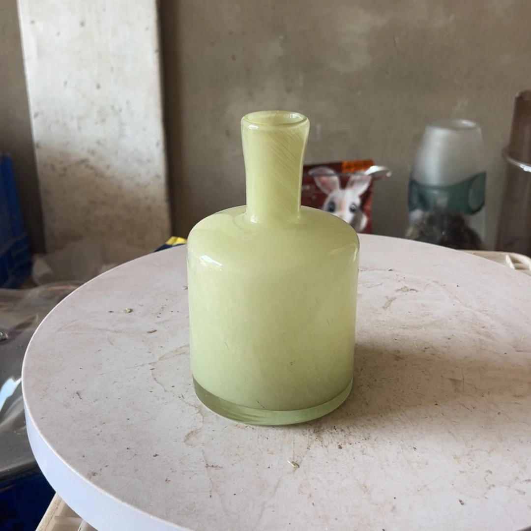 弘扬琉璃花器微瑕高度17