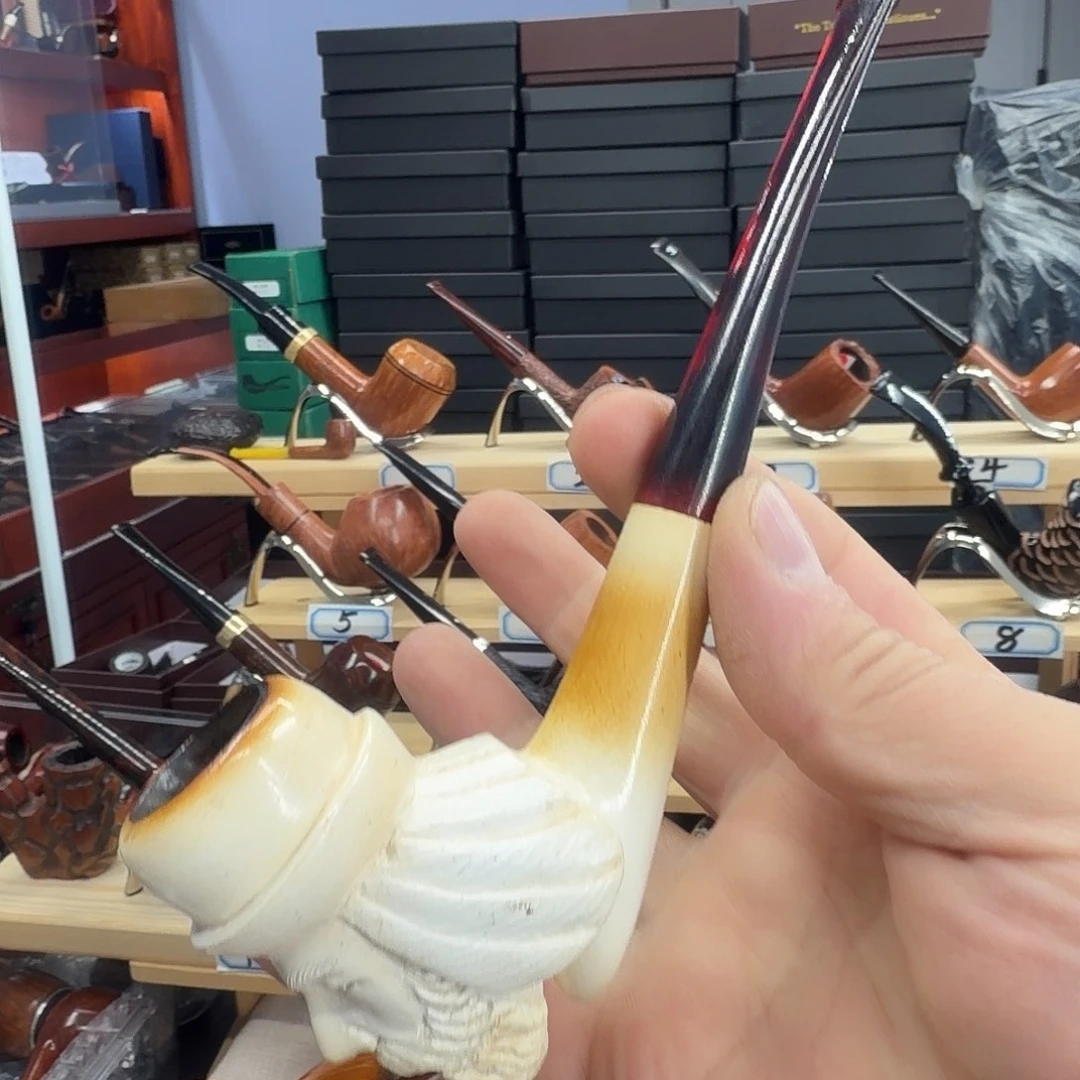 韩***巴土耳其海泡石烟斗二手