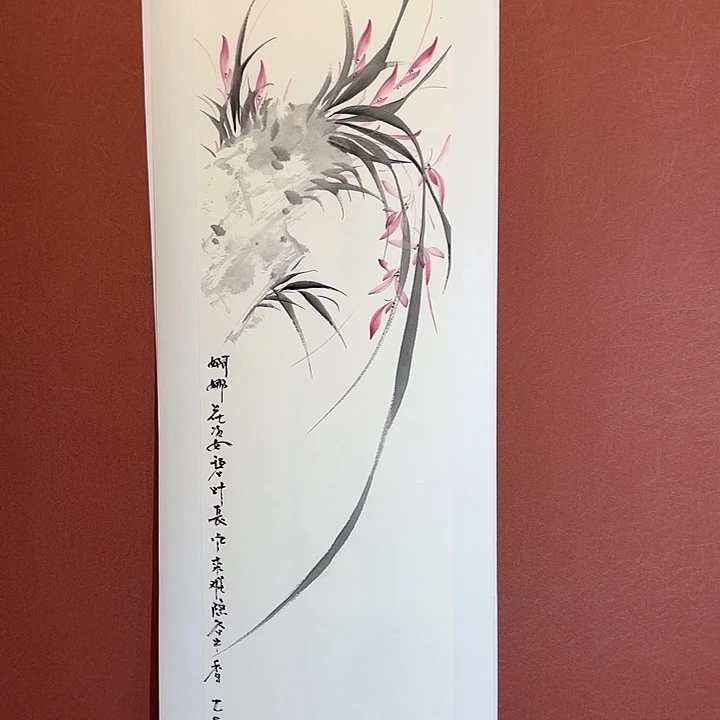 国画听兰老师花鸟
