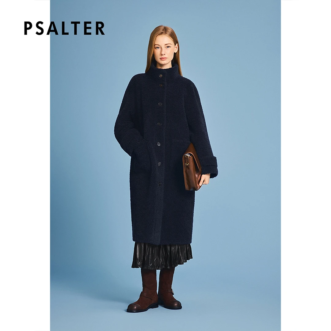 诗篇专选春季新款毛呢外套中长款6C66110133