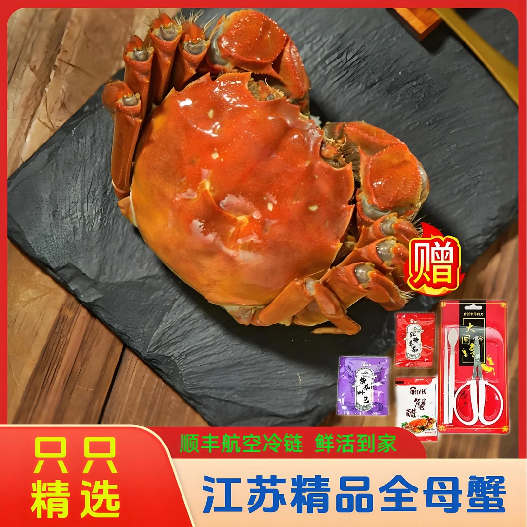 【4.5-4.2两公蟹+3.5-3.2两母蟹 】活蟹 10只 顺丰京东苏州产地直发大闸蟹