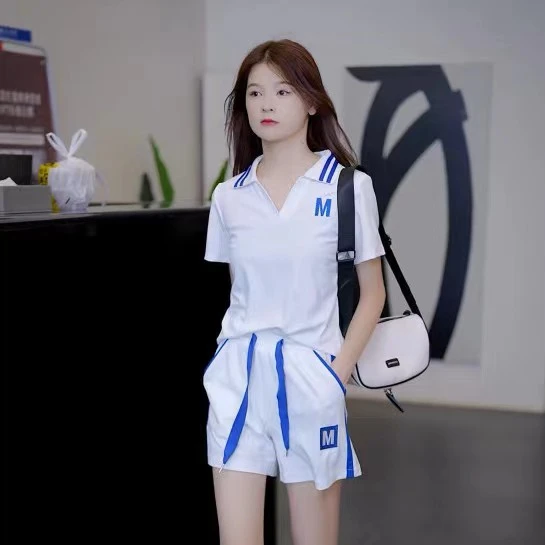 网红休闲运动套装女2025夏季新款时尚韩版洋气短袖短裤俩件套