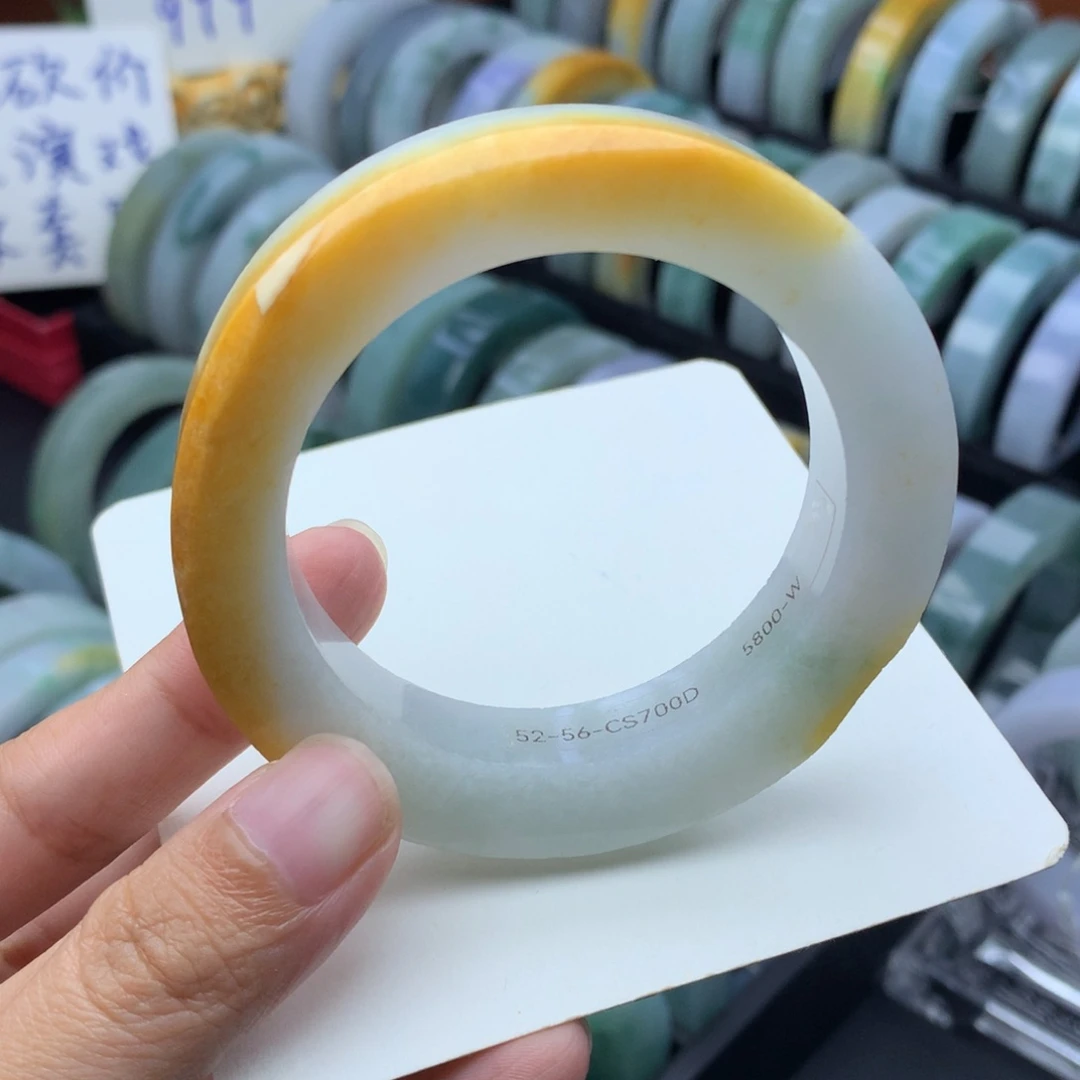 定制翡翠定制手镯未镶嵌定制52-56