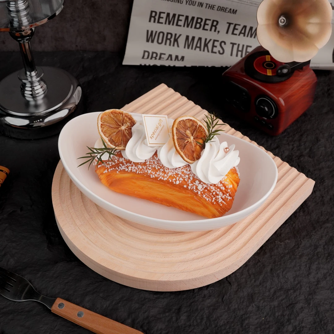 8寸【奇石元宝碗】景德镇高温高白泥 家用陶瓷高颜值碗盘凉菜盘