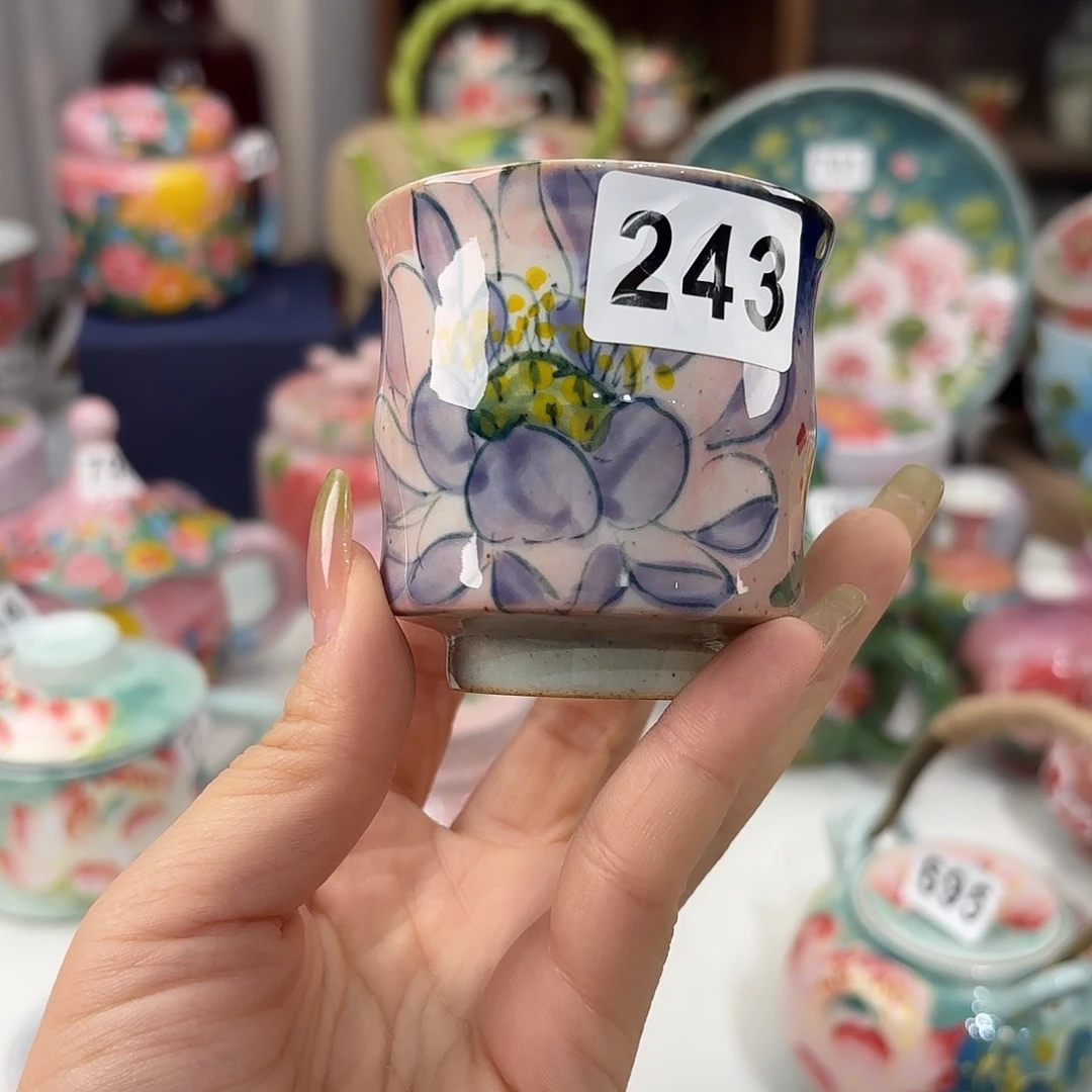 景德镇手绘高温釉下彩陶瓷茶具