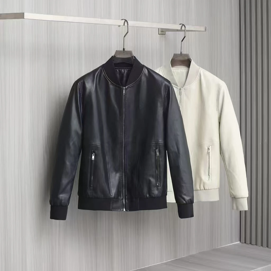 Z秋冬款时尚皮衣飞行夹克（卡码拍小）