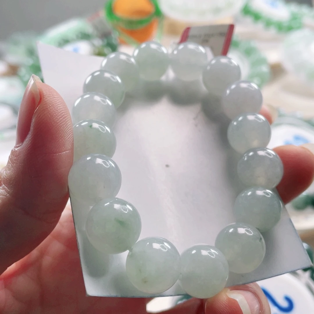 翡翠未镶嵌手链手串12+