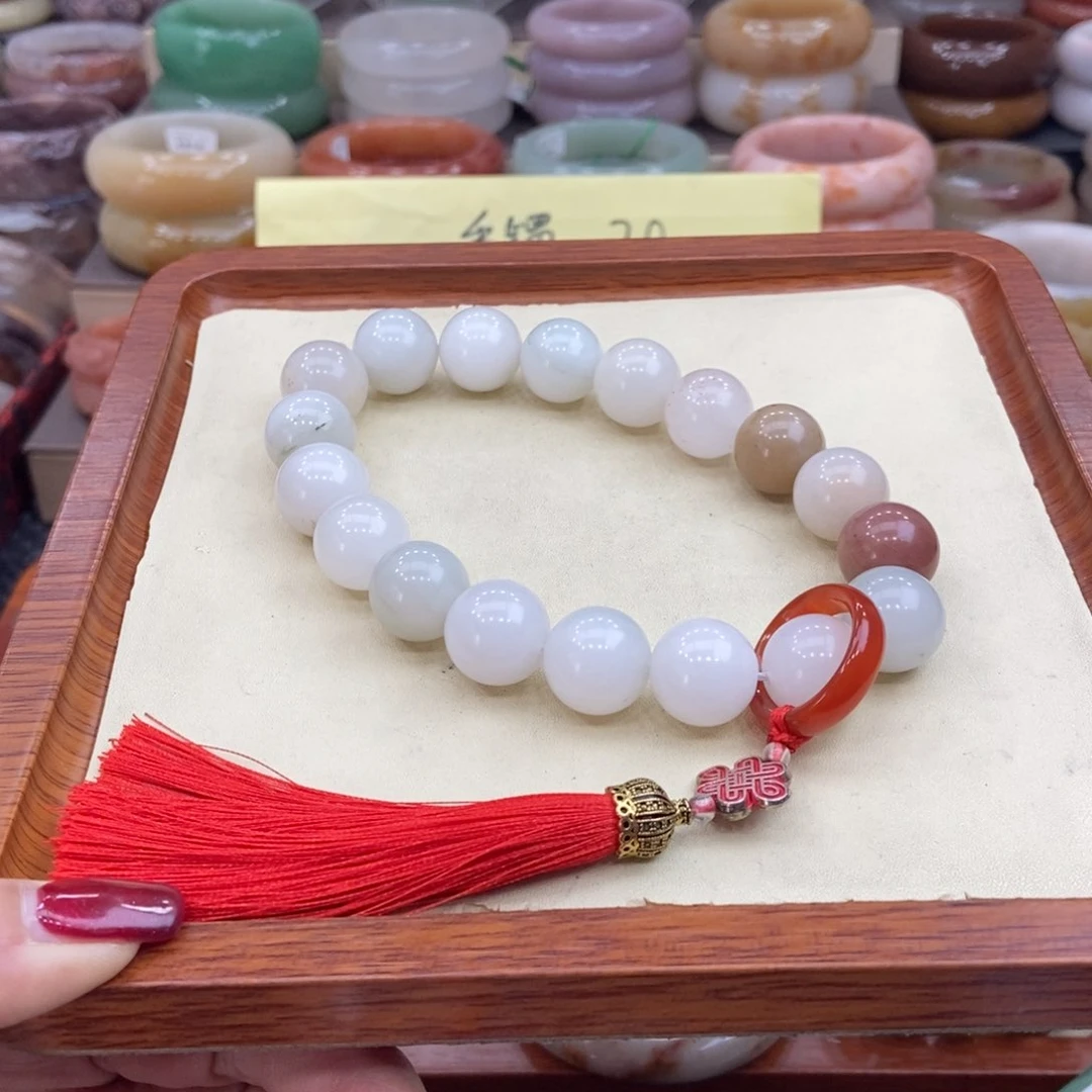 石英质玉未镶嵌项链