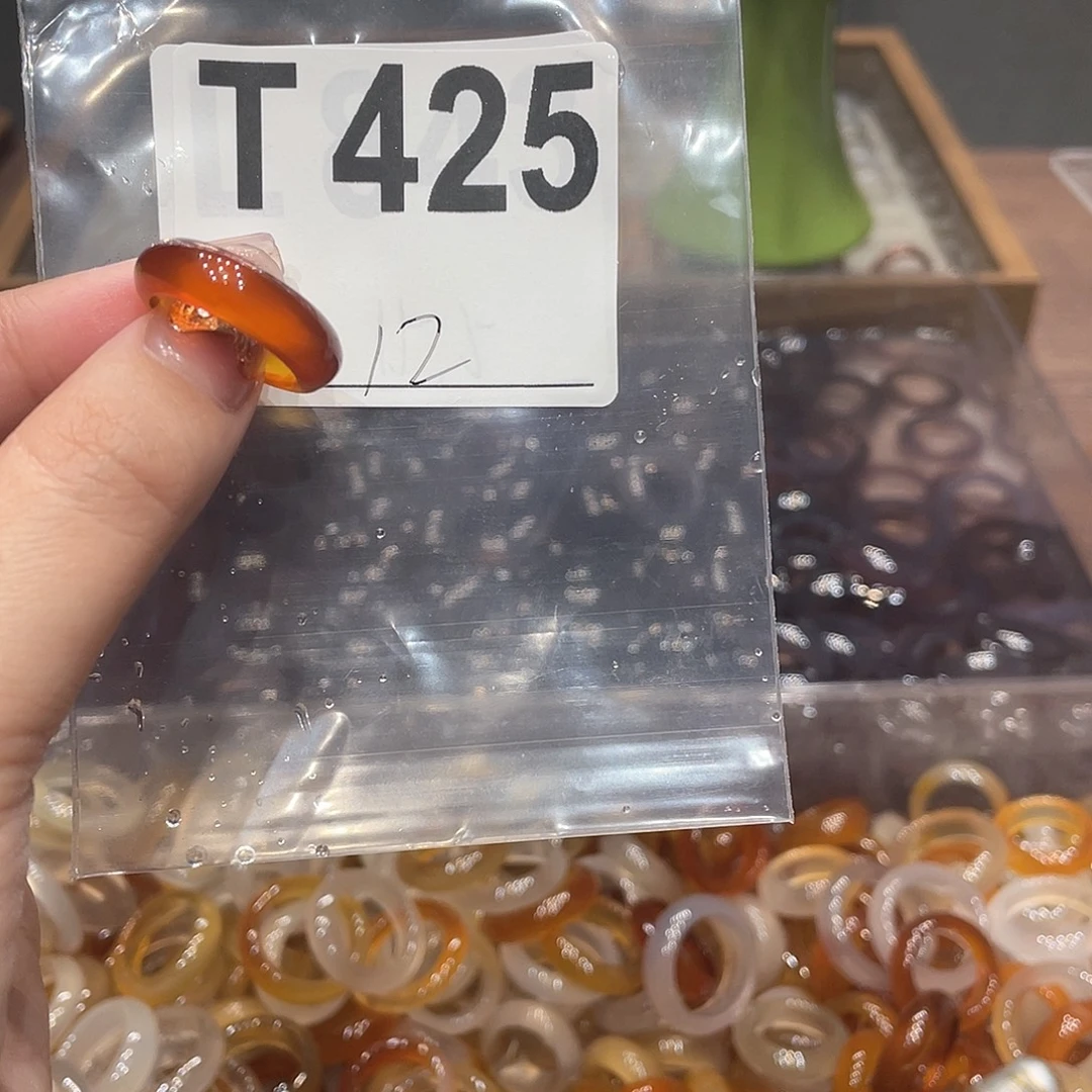 玛瑙/玉髓未镶嵌戒指425