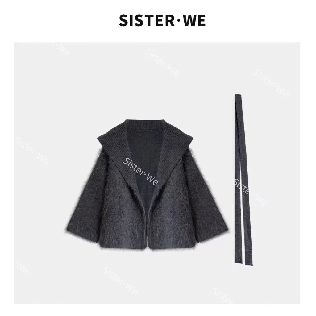 薇姐【水泥森林】Sister·We法式高级感翻领外套 带腰带  2031