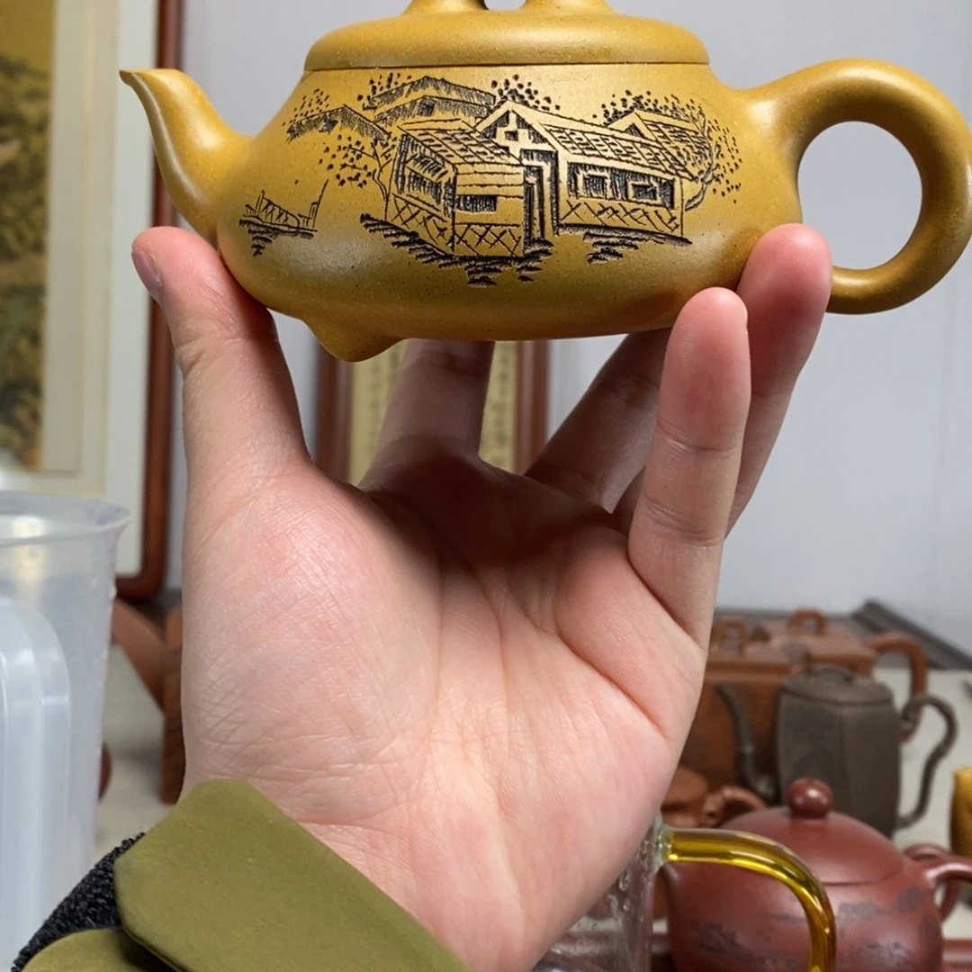 紫砂茶壶原矿泥料传统工艺制作