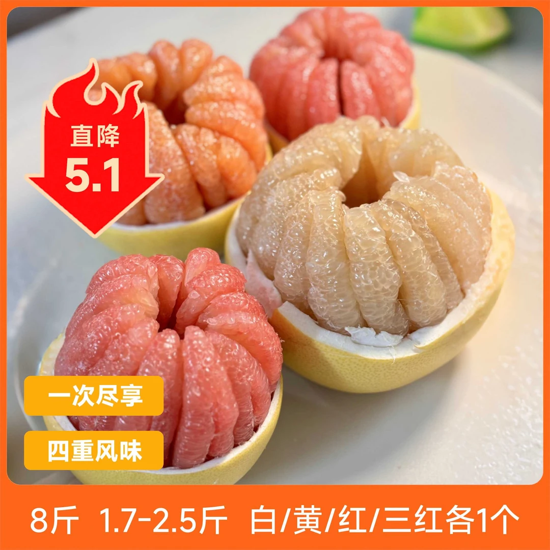 辰颐物语 琯溪四大名柚8斤普装