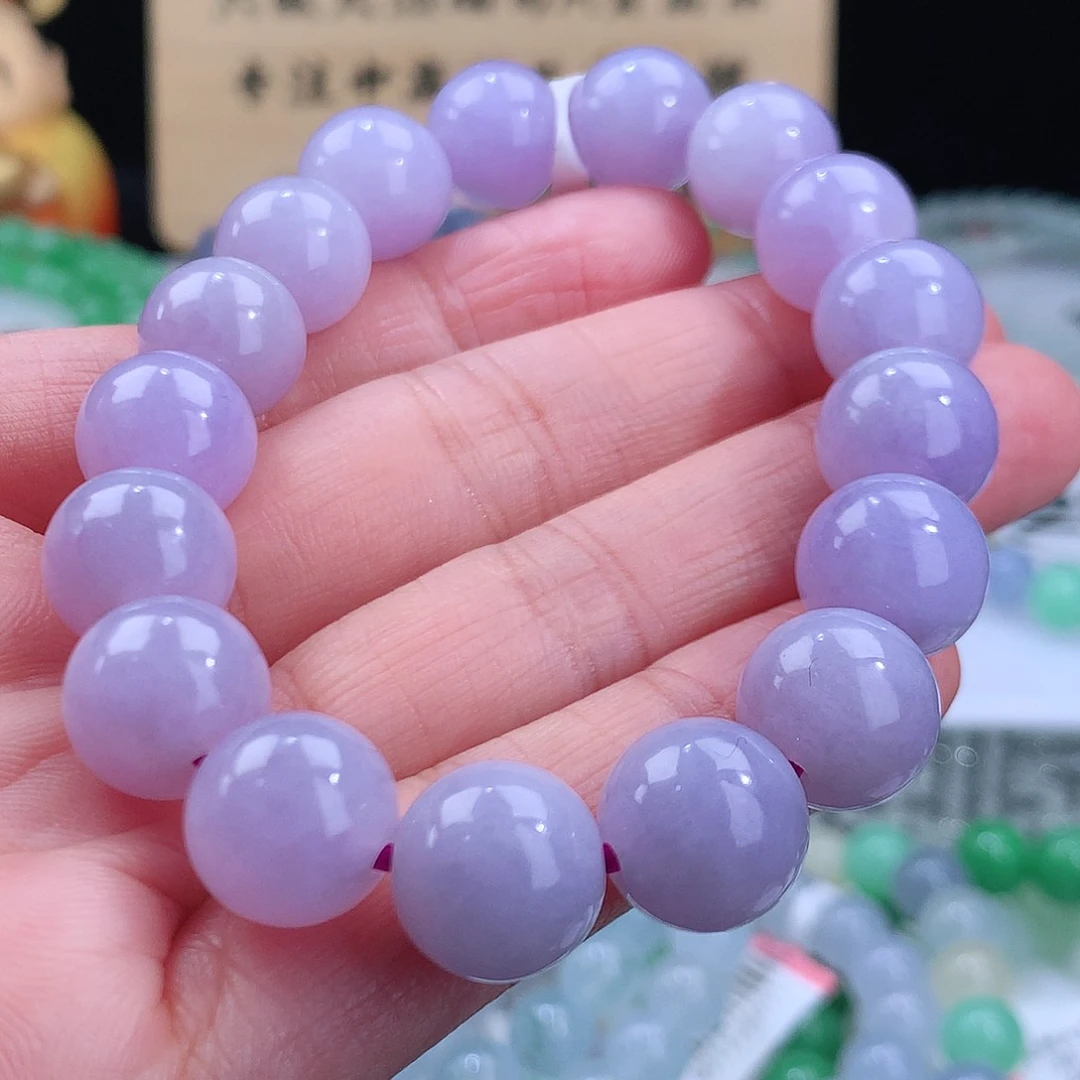 翡翠手链未镶嵌卡12mm