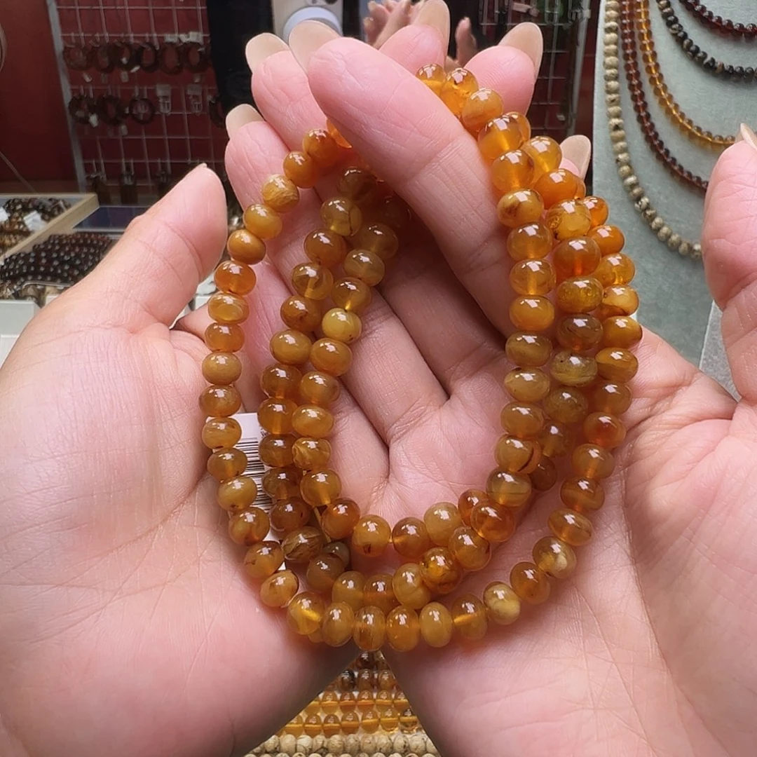 未镶嵌琥珀裸石海*籽抚顺琥珀7蜜蜡108