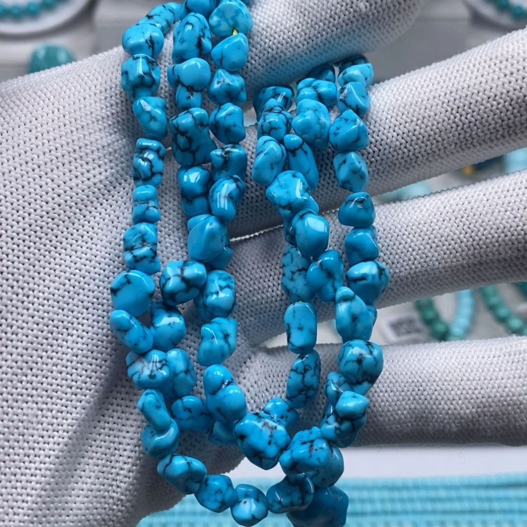 绿松石未镶嵌原矿纯干料绿松石