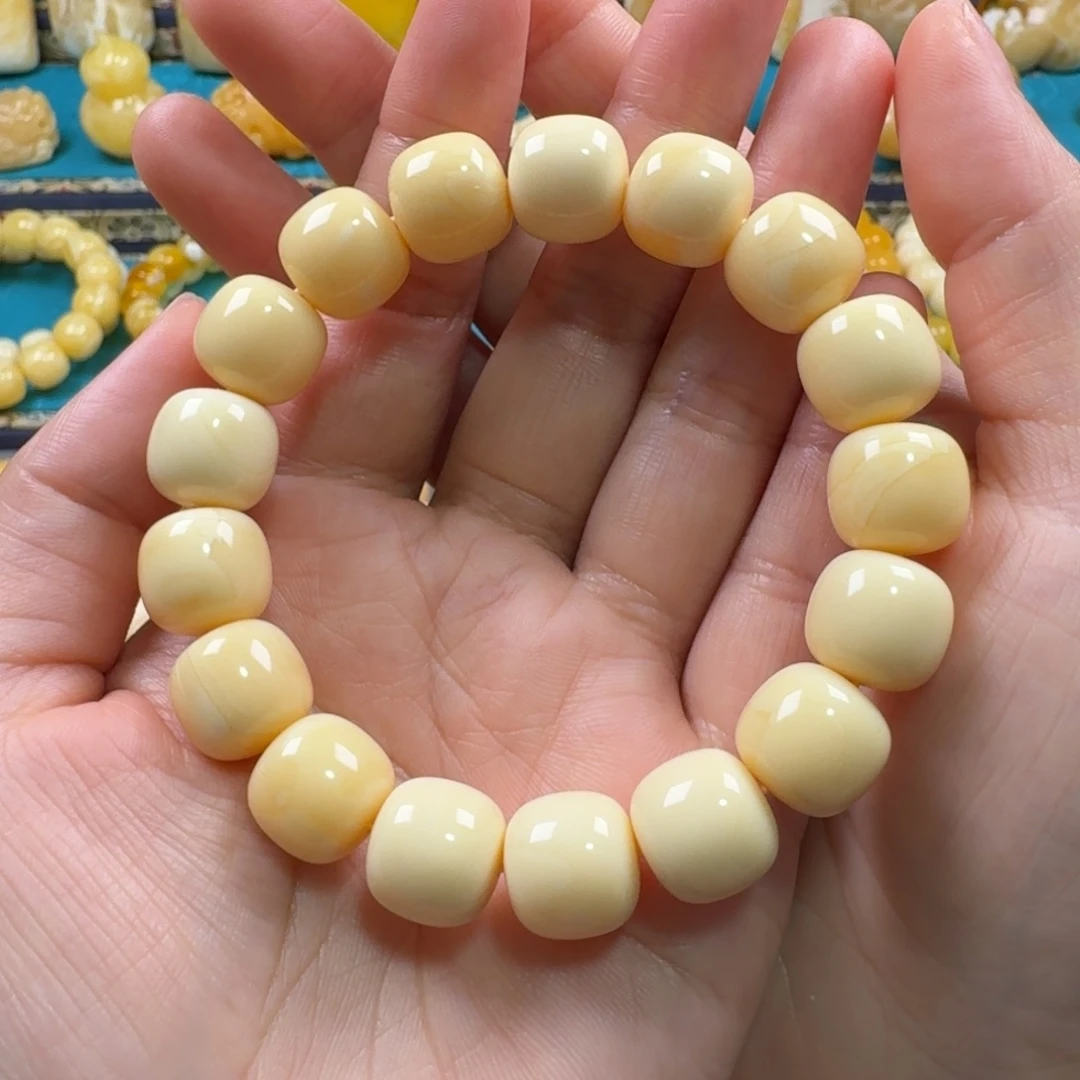 琥珀未镶嵌手链同料