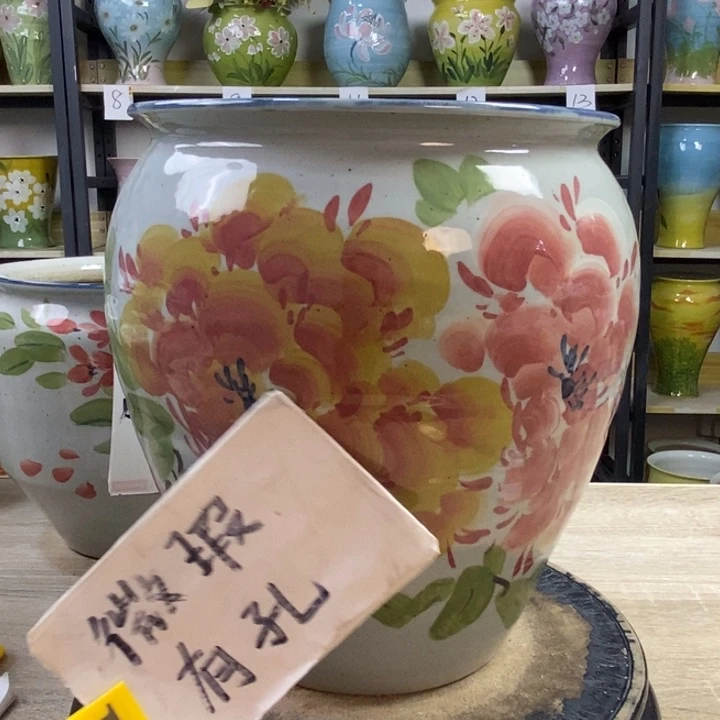 景德镇高温陶瓷花盆