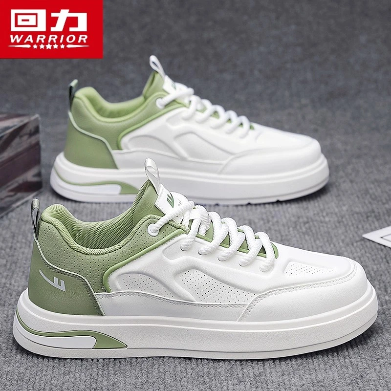 回力男鞋爆款2025新款休闲板鞋男士皮面厚底运动小白鞋子韩版潮鞋