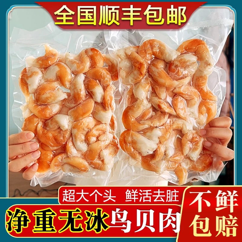 鸟贝肉超大鸟贝鲜活冷冻水产去壳去脏刺身海鲜烧烤捞汁净肉
