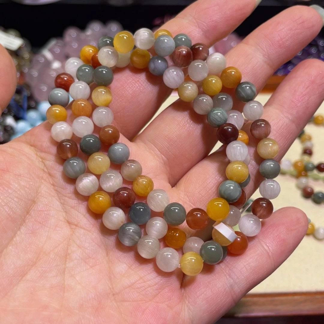 未镶嵌手链水晶6.8mm