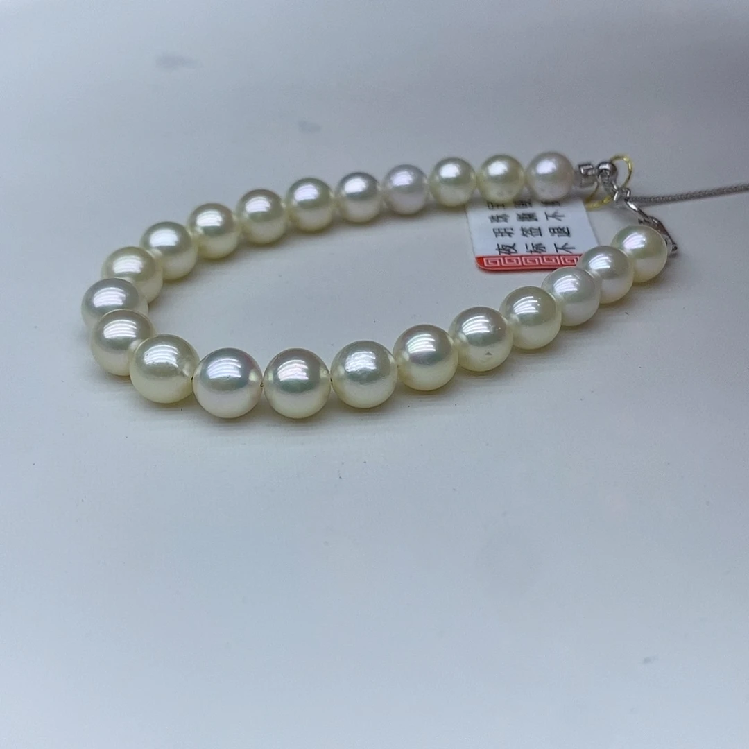 海水珍珠手绳银S925镶嵌