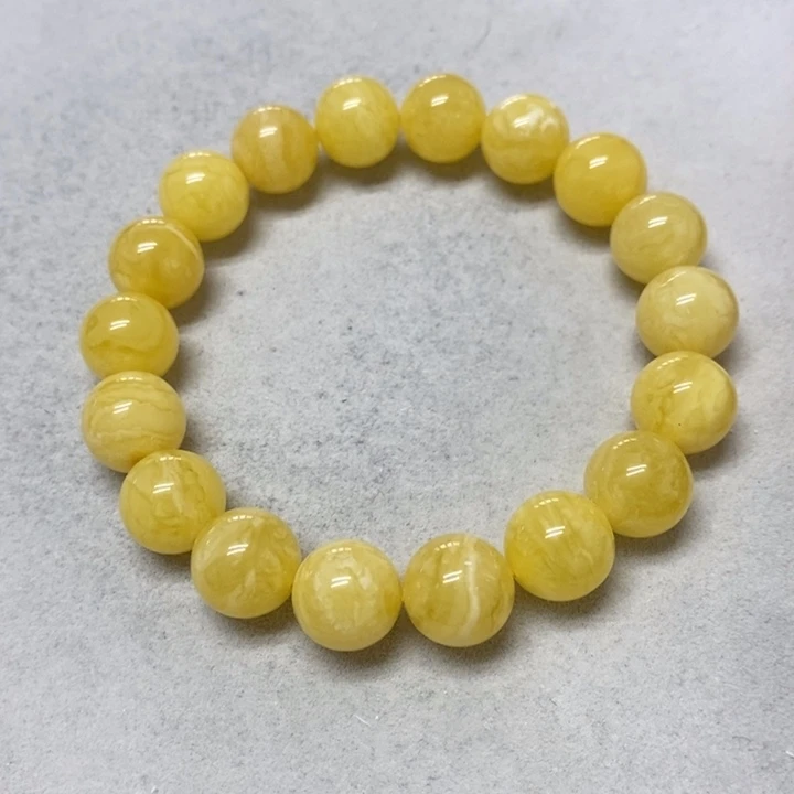 未镶嵌蜜蜡裸石串