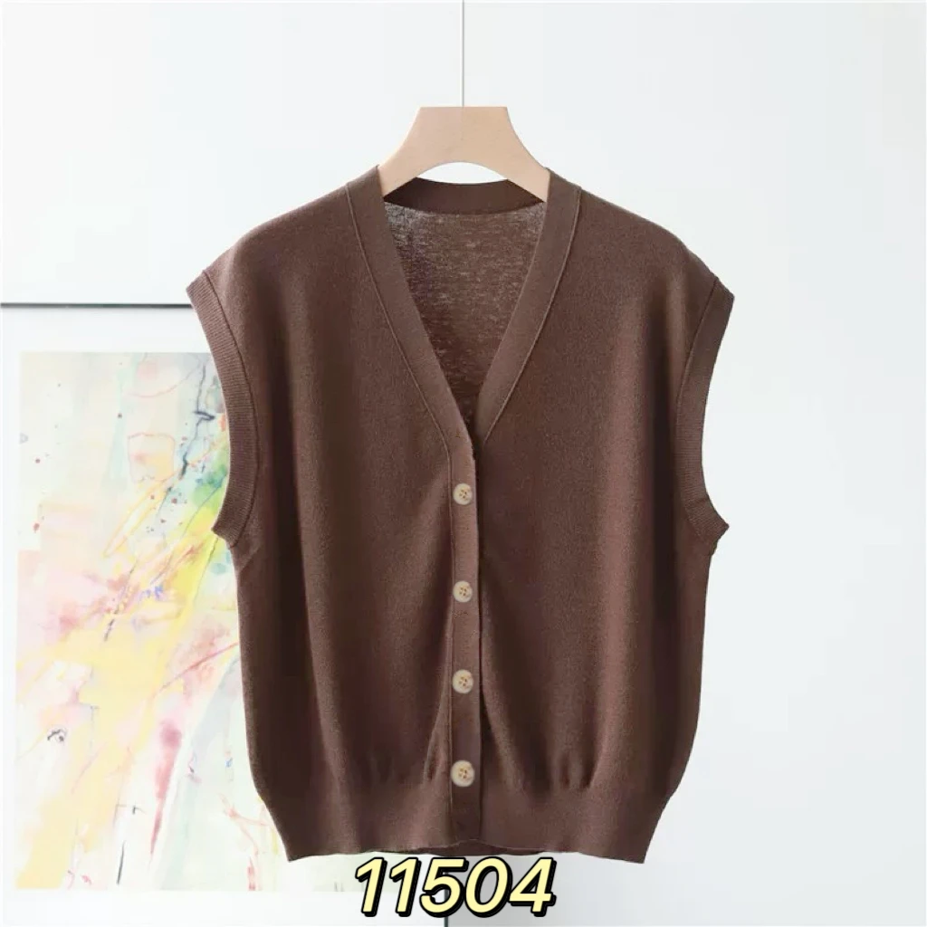 11504（部分无水洗唛，介意慎拍）SANFAN新款针织马夹