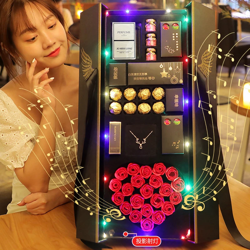 圣诞节礼物送女友特别高级实用天使之翼巧克力礼盒创意生日礼物女