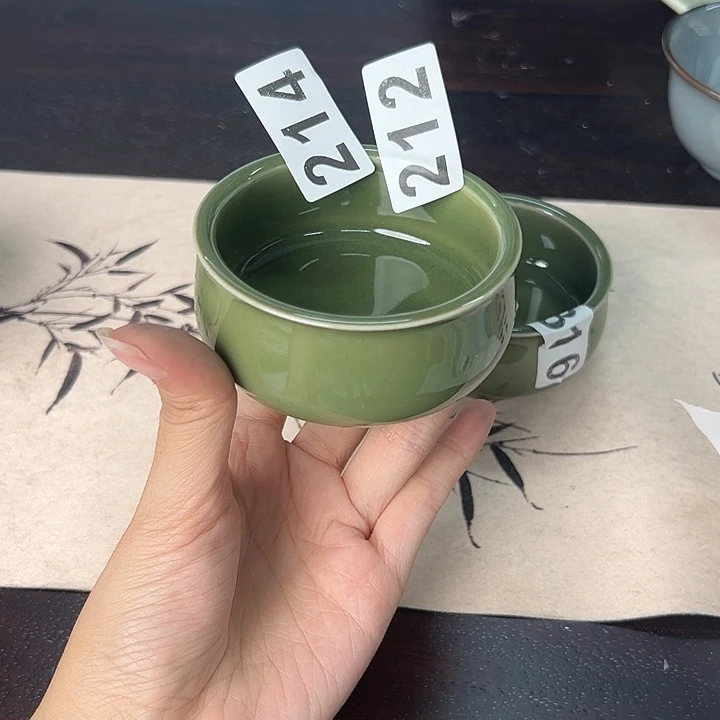 龙泉云间青瓷小米茶器