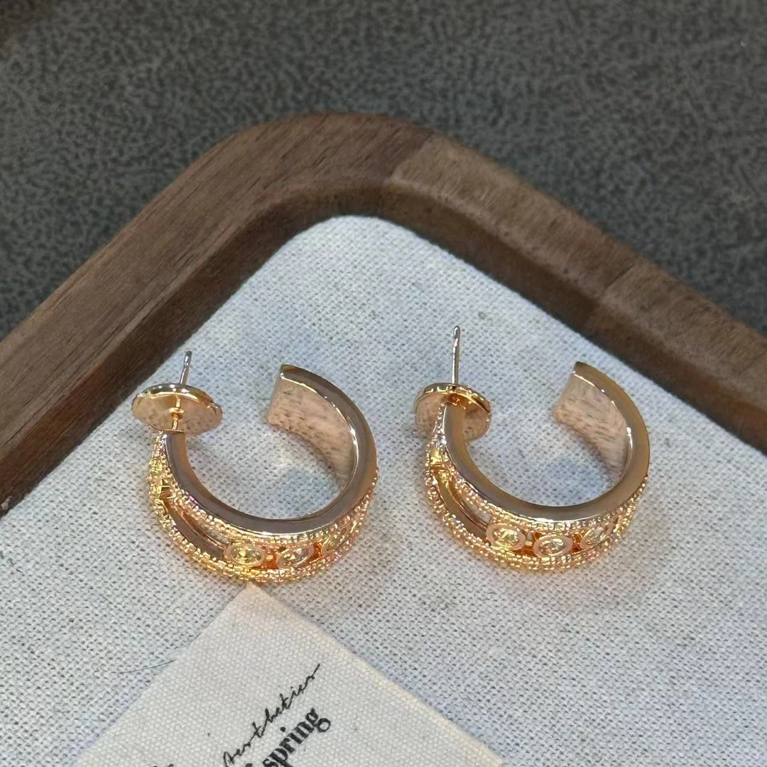 铜合金耳饰 高级感时尚耳圈-67343