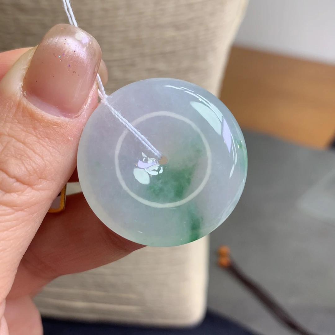 颈饰未镶嵌翡翠平安扣30.5-6.3