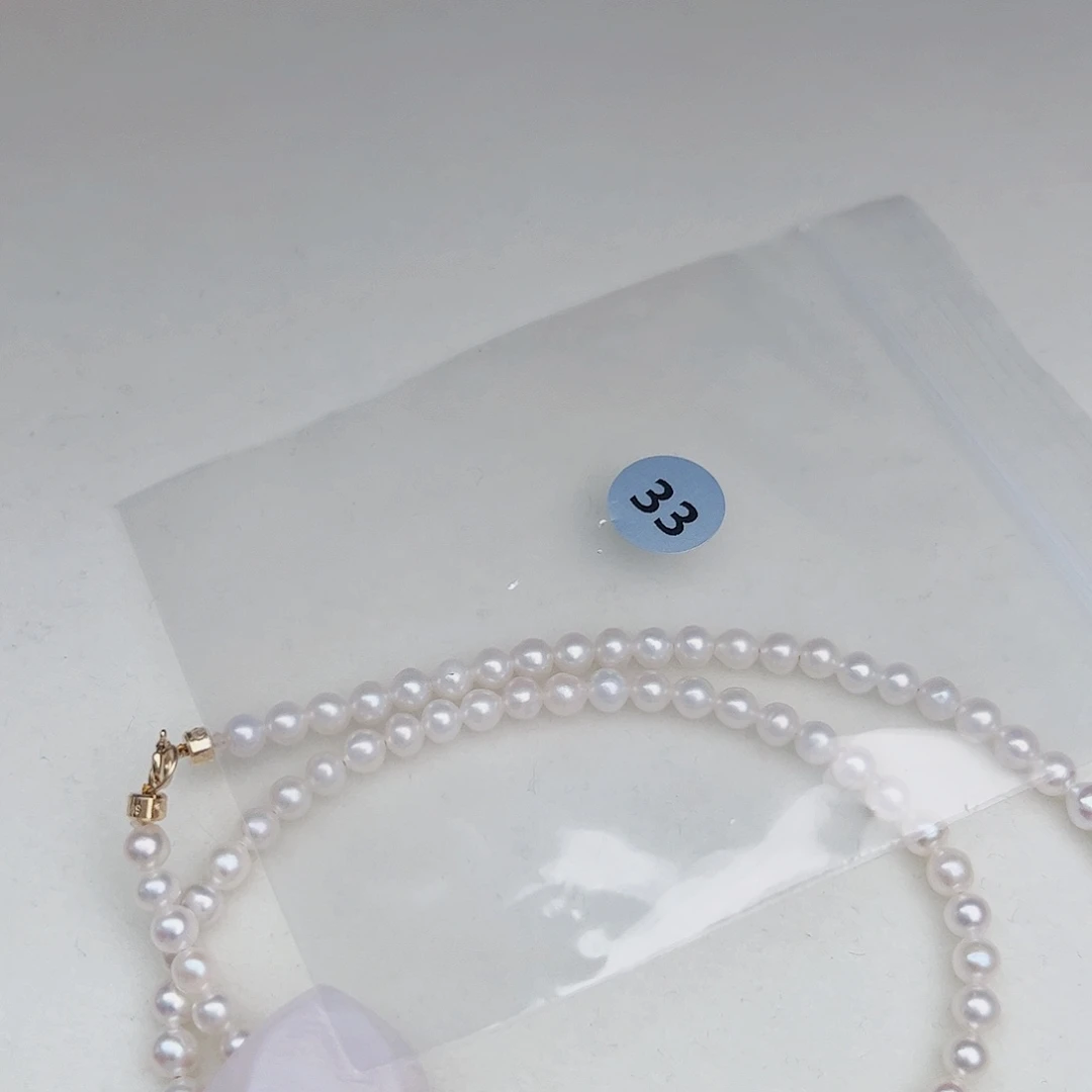 淡水珍珠18K金镶嵌颈饰