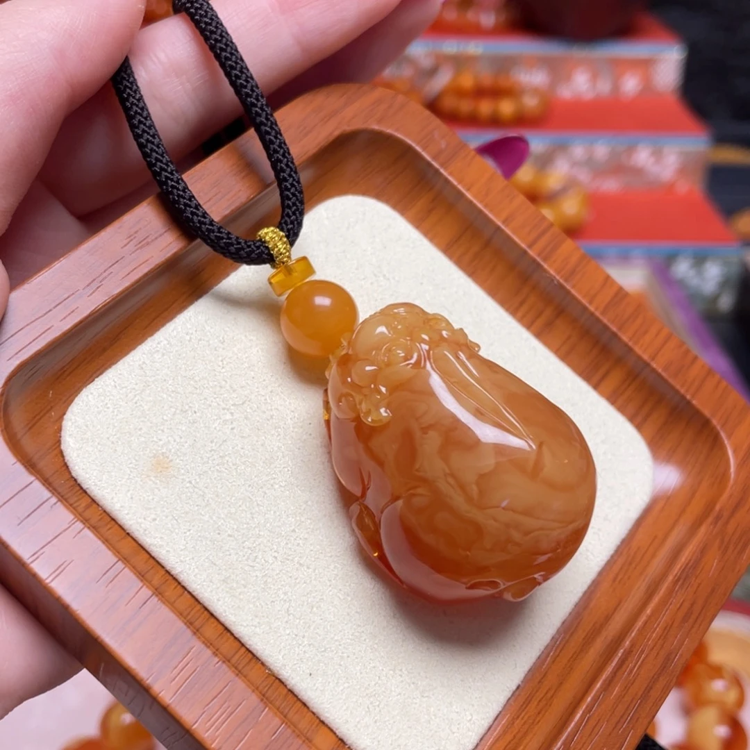 蜜蜡颈饰未镶嵌项链