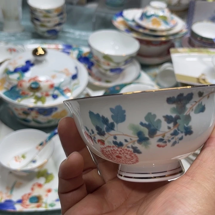 瓷片花神4.5寸碗六个哇瑟