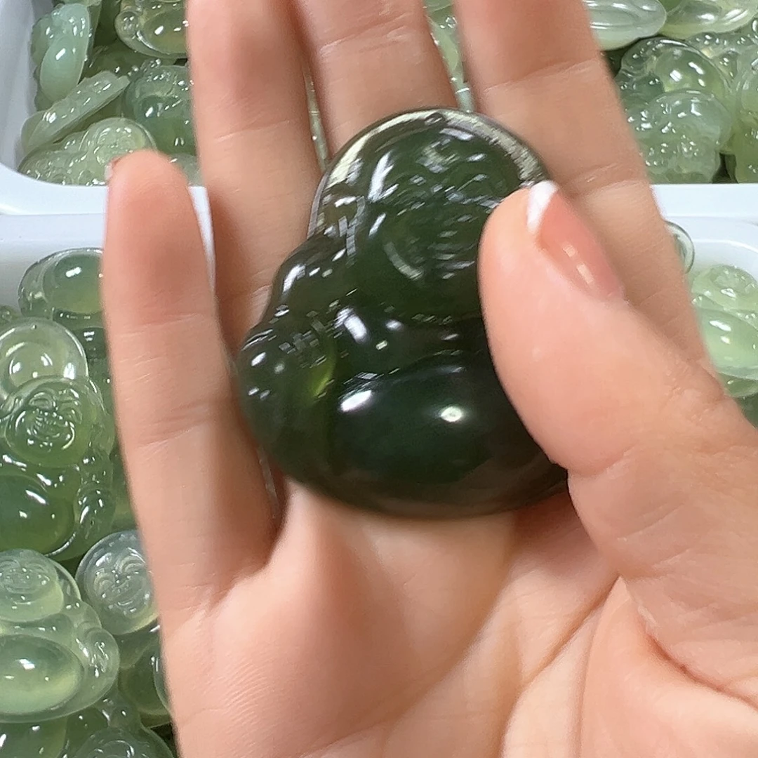 罗***亚合金蛇纹石玉挂件