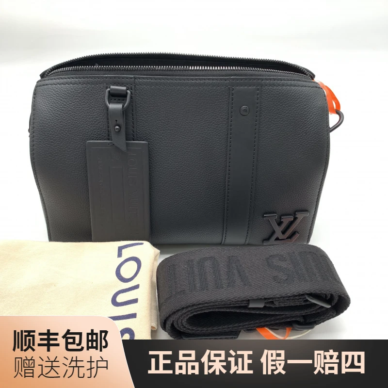 99新 LouisVuitton/路易威登 LV黑色KP27斜挎包/10019763肩包奢侈