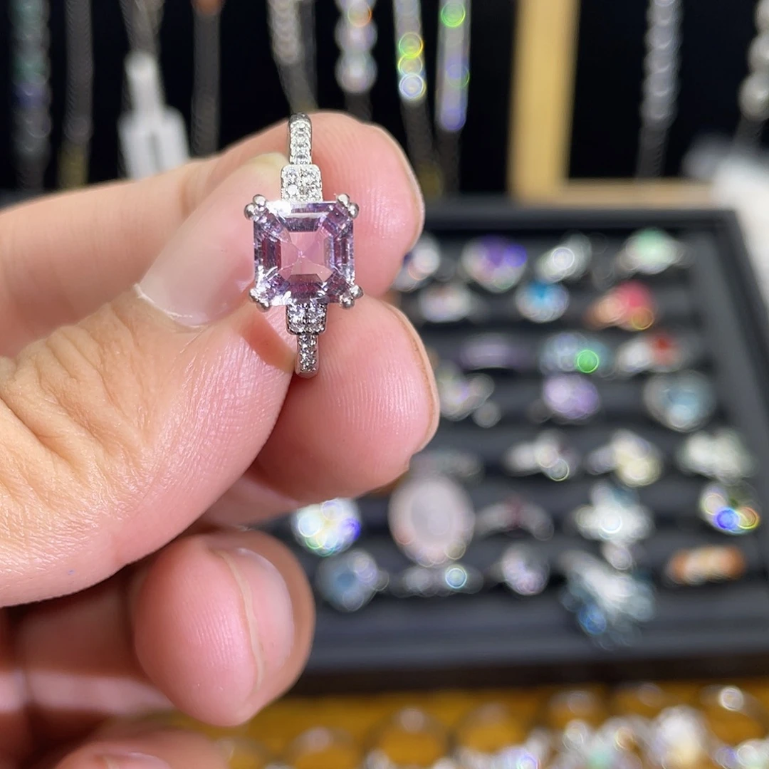 紫晶珠宝半成品未镶嵌